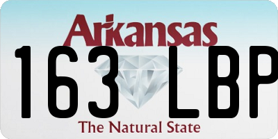 AR license plate 163LBP