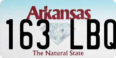 AR license plate 163LBQ