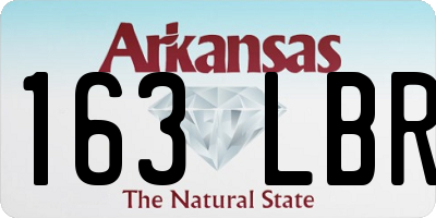 AR license plate 163LBR