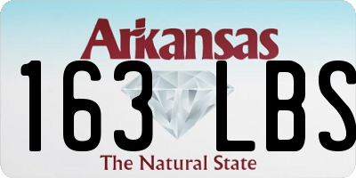 AR license plate 163LBS