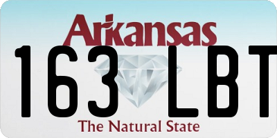 AR license plate 163LBT