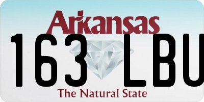 AR license plate 163LBU