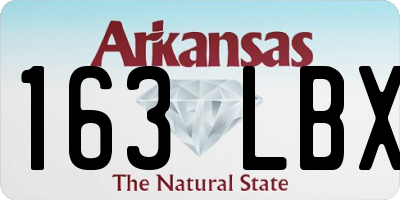 AR license plate 163LBX