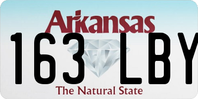 AR license plate 163LBY