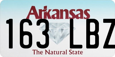 AR license plate 163LBZ