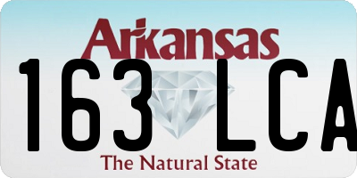 AR license plate 163LCA