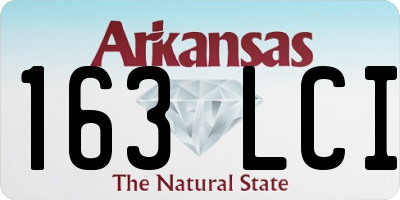 AR license plate 163LCI