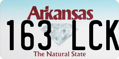 AR license plate 163LCK