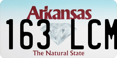 AR license plate 163LCM