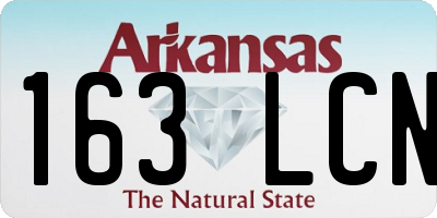 AR license plate 163LCN