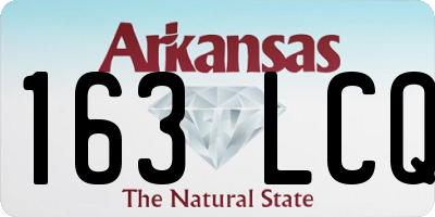 AR license plate 163LCQ