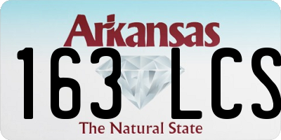 AR license plate 163LCS