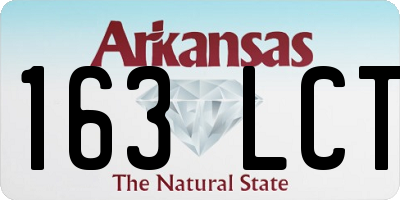 AR license plate 163LCT