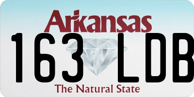 AR license plate 163LDB