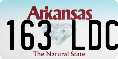 AR license plate 163LDC