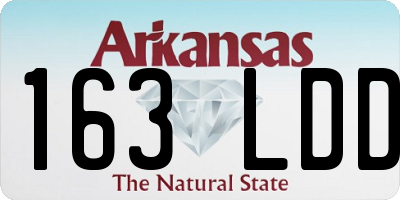 AR license plate 163LDD
