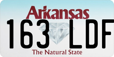 AR license plate 163LDF