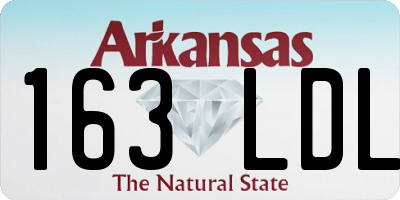 AR license plate 163LDL