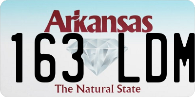 AR license plate 163LDM