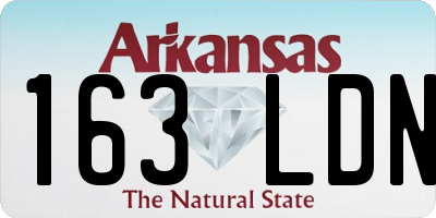 AR license plate 163LDN