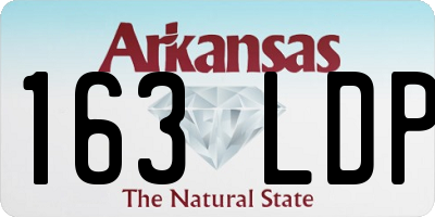 AR license plate 163LDP
