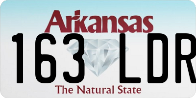 AR license plate 163LDR