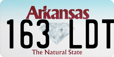 AR license plate 163LDT