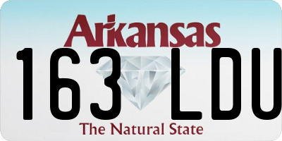 AR license plate 163LDU