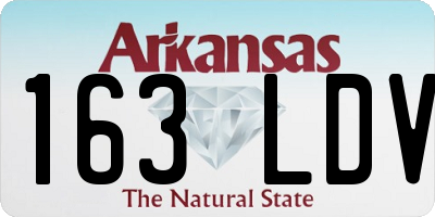 AR license plate 163LDV