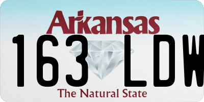 AR license plate 163LDW