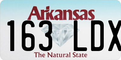 AR license plate 163LDX