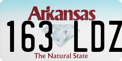 AR license plate 163LDZ