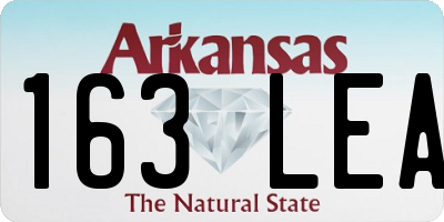 AR license plate 163LEA