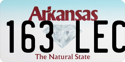 AR license plate 163LEC