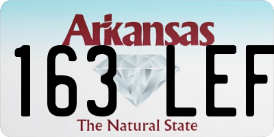 AR license plate 163LEF