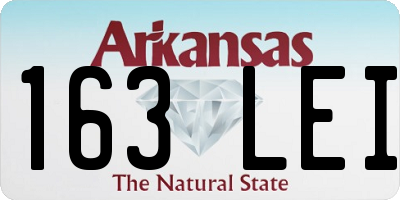 AR license plate 163LEI