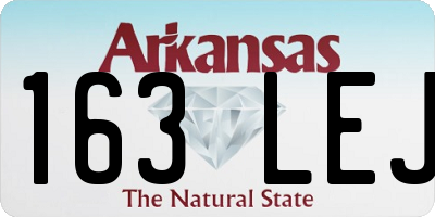 AR license plate 163LEJ