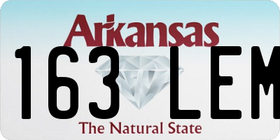 AR license plate 163LEM