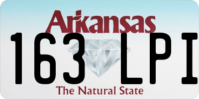 AR license plate 163LPI