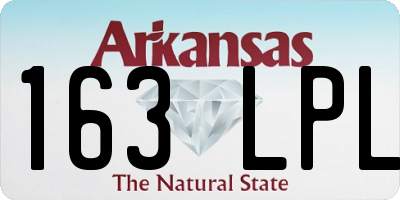 AR license plate 163LPL