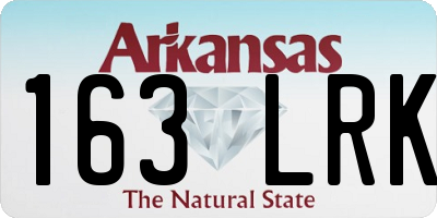 AR license plate 163LRK