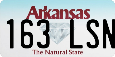 AR license plate 163LSN