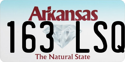 AR license plate 163LSQ