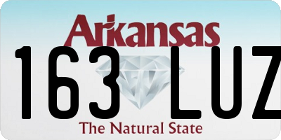 AR license plate 163LUZ