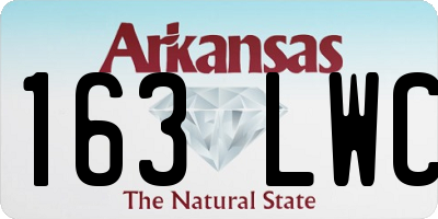 AR license plate 163LWC