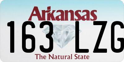 AR license plate 163LZG