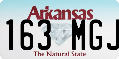 AR license plate 163MGJ
