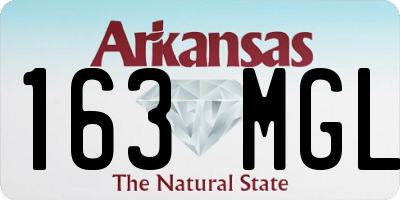 AR license plate 163MGL