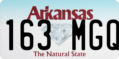 AR license plate 163MGQ