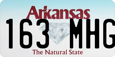 AR license plate 163MHG
